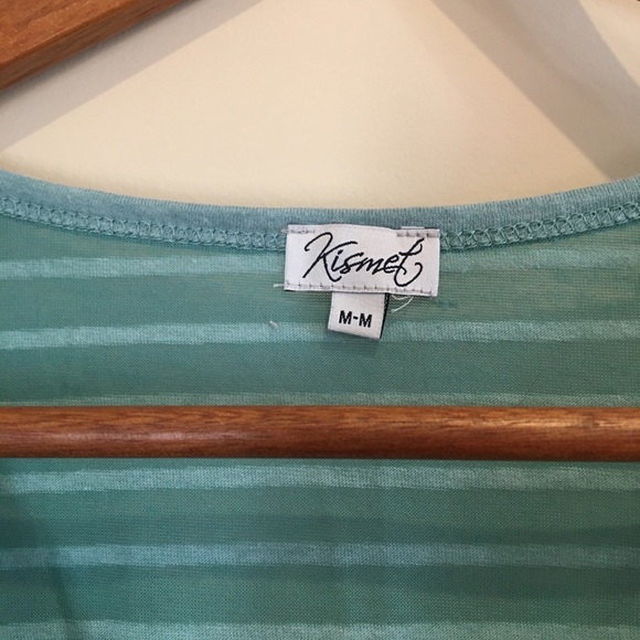 Kismet green striped t shirt - Picture 2 of 5